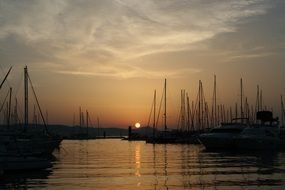 Beautiful sunet in Croatia