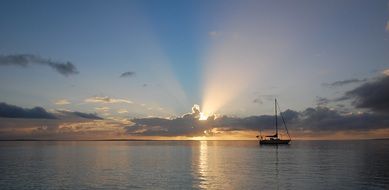 Sailing boat in the distance