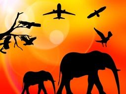 africa wildlife safari clip art