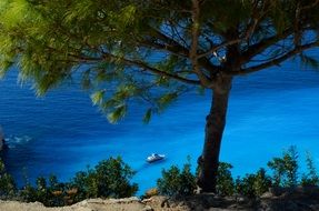 landscape of the mediterranean shore