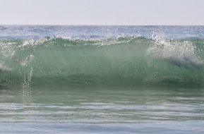 waves of turquoise water in the ocean