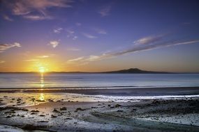Beach in New Zealand