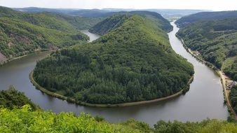 View of the river in summer