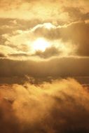 lush clouds at sunset