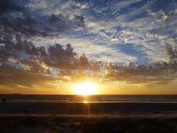 sunset and beautiful clouds