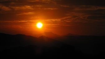 summer sunset in Brazil