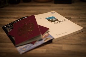 passports for bright travel on the table