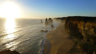 cliffs of 12 apostles in australia