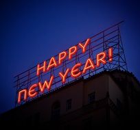 happy new year bunner text