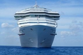 mediterranean cruise ship in the sea