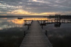 charmingly beautiful ammersee sunset