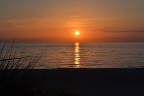 sea evening sky
