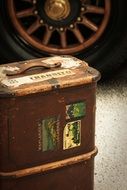 retro luggage for bright travel