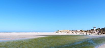 lagoon near the sandy beach