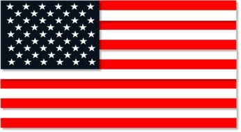 USA flag with 50 stars