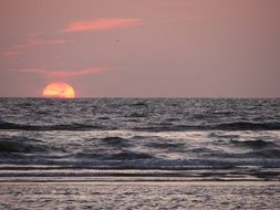 Beauty sunset over the sea