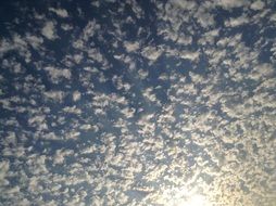 sunset on a cloudy wonderful sky