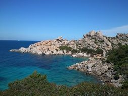beautiful rocky coast, france, italy