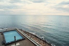 seaside swimming pool