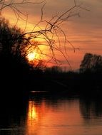 sun evening sunset