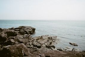 Shore with the rocks