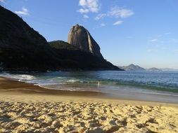 red beach in brazil