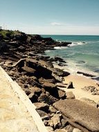 rocky beach in Portugal