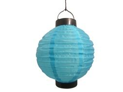 blue lampshade