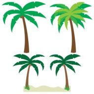 palm trees drawing