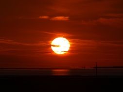 wonderful north sea evening
