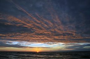 charming beauty sun, baltic sea