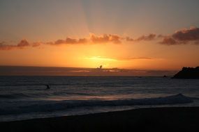 picturesque and pretty gold sunrise
