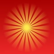 colorful sunburst like figure