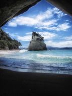 Cathedral Bay in New Zealand