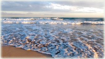 surf on a mediterranean beach