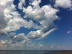 cloudscape over the sea