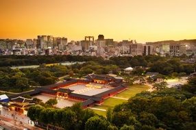 Changyang night at sunset