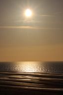 sunset on the north sea