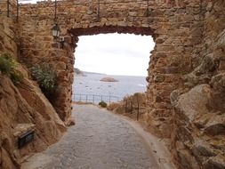 spain goal coast sea ocean rock