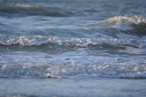 grey and blue waves of ocean