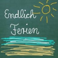 endlich ferien text drawing