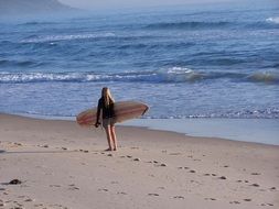 beach surfer girl