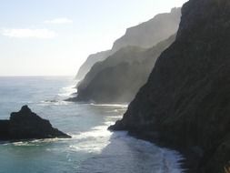 cliffs rock sea
