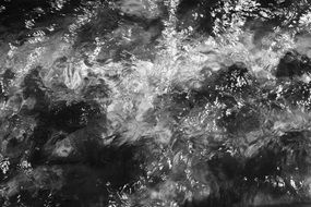 waves in black and white background