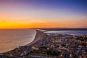 panoramic view of the coast in portland