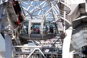 london eye from inside