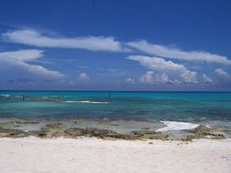 beach with turquoise water in mexico