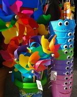 colorful plastic children toys