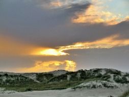 sand dunes on the North Sea
