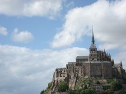 The castle of Mont Saint Michel is one of the most famous and popular sights of France